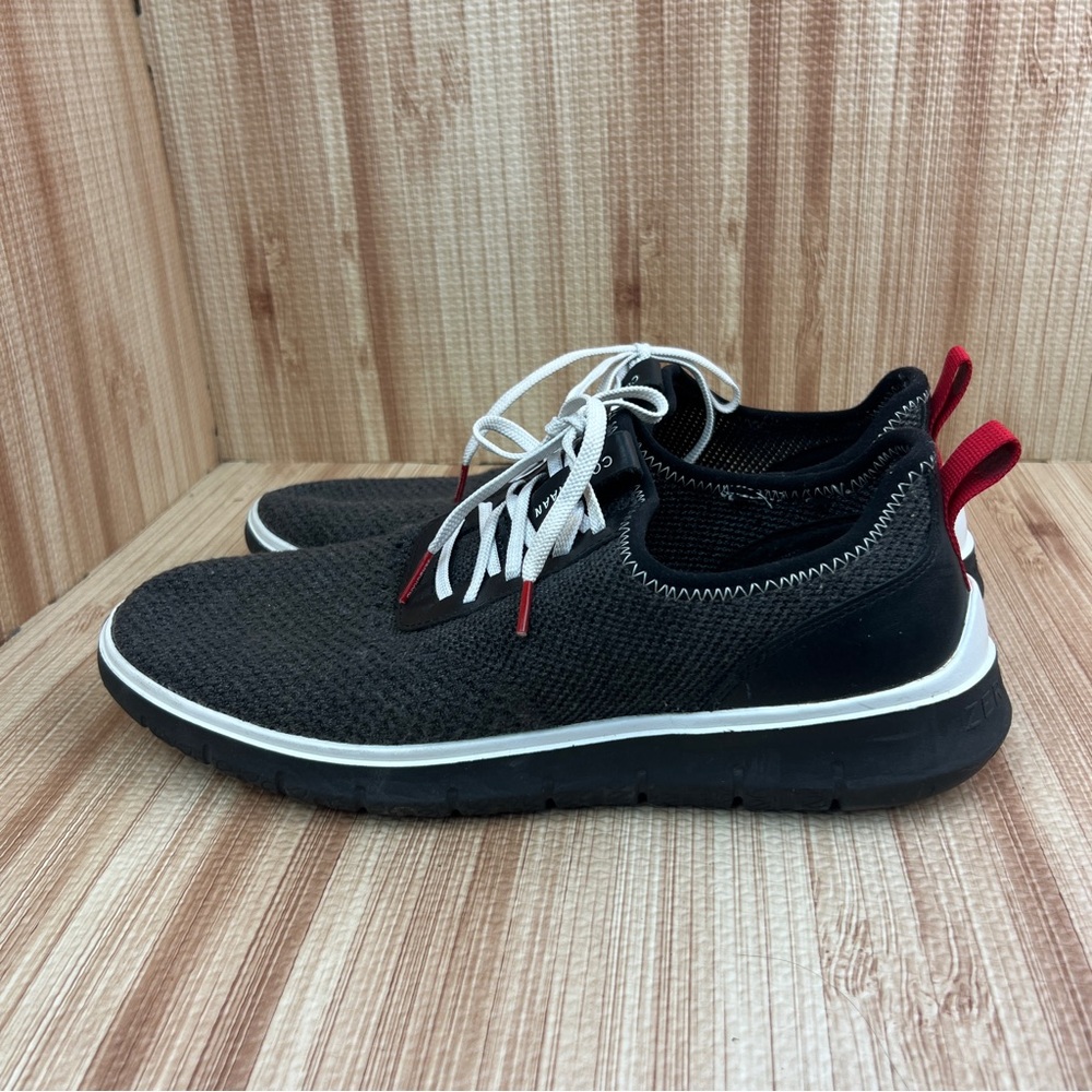 Cole Haan Shoes Mens Size 11.5 Black Gray ZEROGRAND Knit Lace Up Sneakers C31402 - Picture 4 of 8